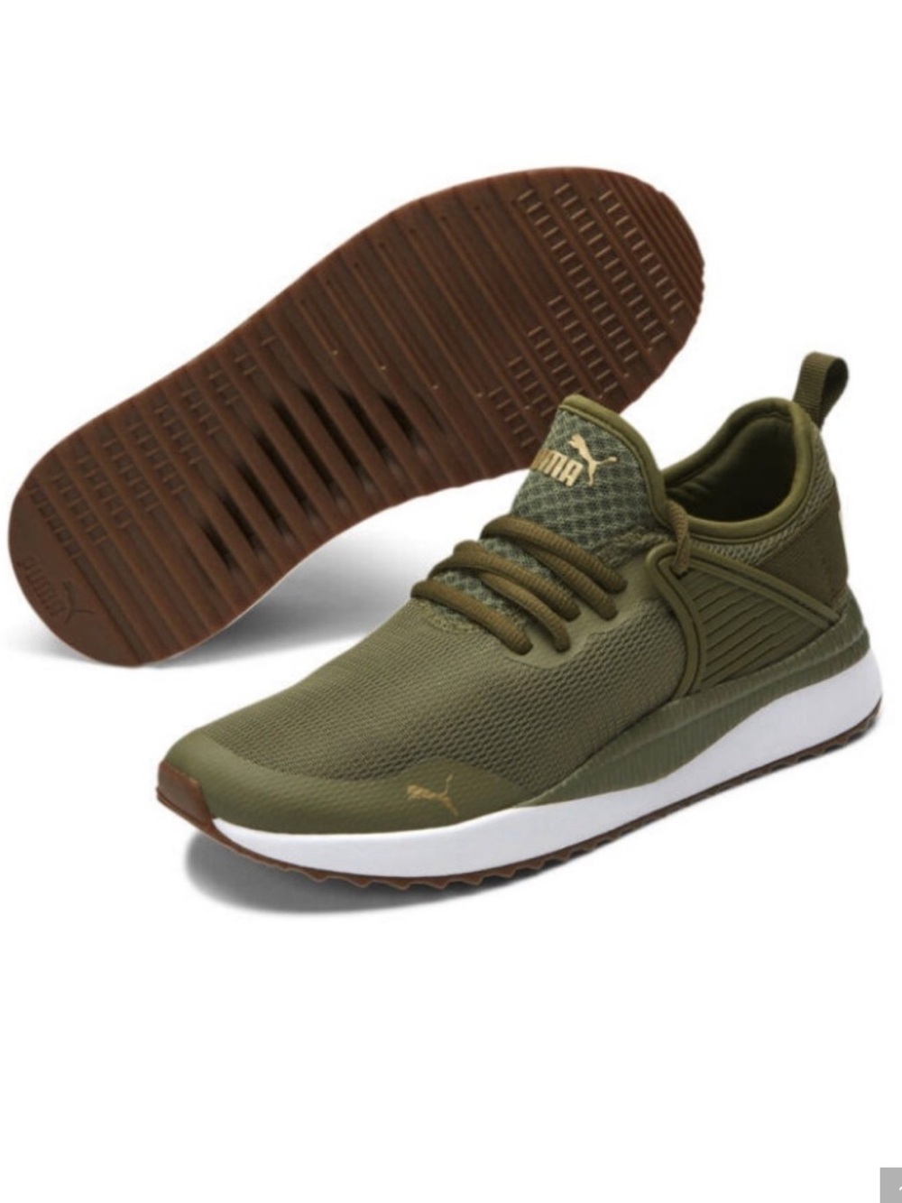 Puma Pacer Next Cage Shoes in Olive Green Size 8.5